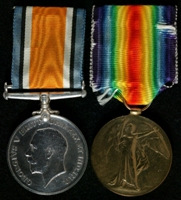 Norman Cyril John Harrison : (L to R) British War Medal; Allied Victory Medal